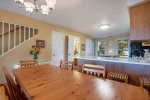 Dining area and kitchen with snack bar